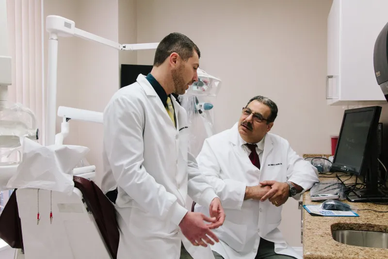 Doctors in the treatment room